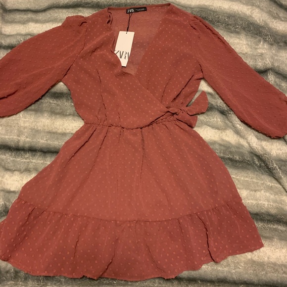 NWT ZARA SWISS DOT DRESS - Picture 3 of 8